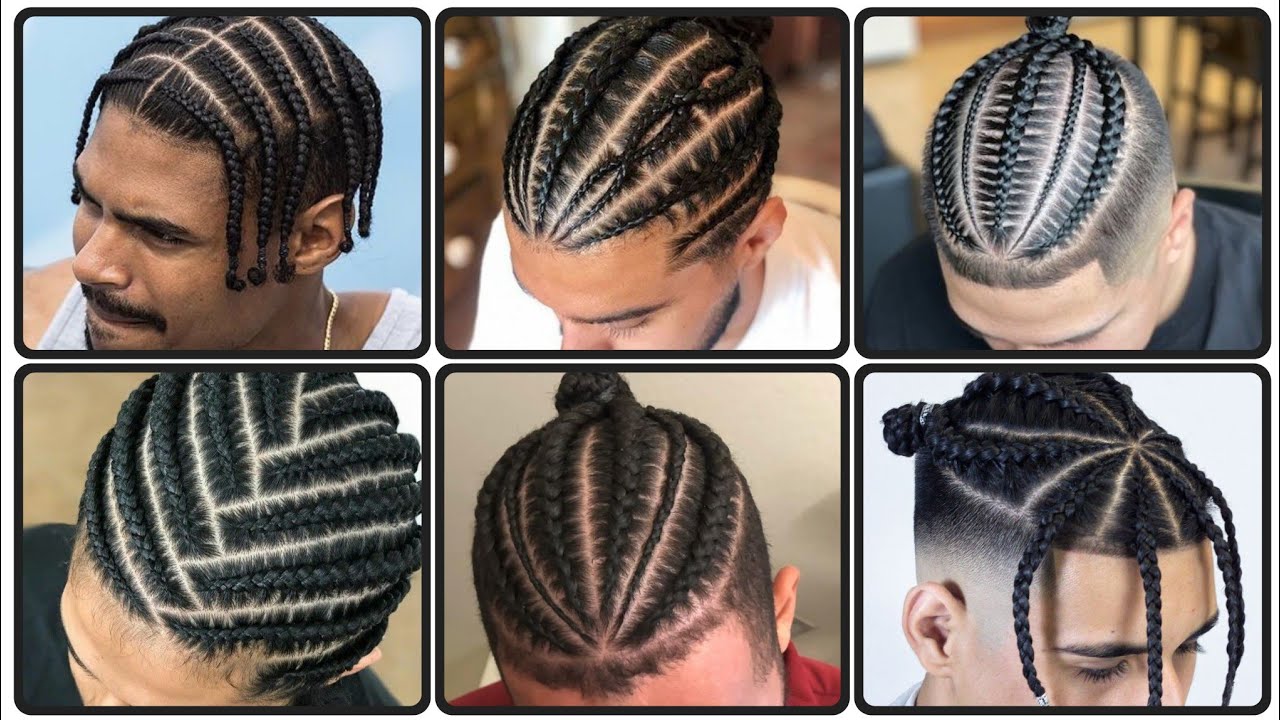 Best braided hairstyles for men - Africans men's braid hairstyles - YouTube