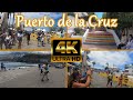 TENERIFE 4K | WALK - Puerto de la Cruz [Better Places & Marathon & Market] 😍 June 2021