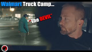 Stealth Truck Camping at a Walmart Goes As Well as Expected  Walmart Weirdo Truck Cot Camp