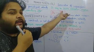 GENERALIZED MOMENTUM | CYCLIC COORDINATES | CLASSICAL MECHANICS | NET-JRF | GATE | TIFR | JEST