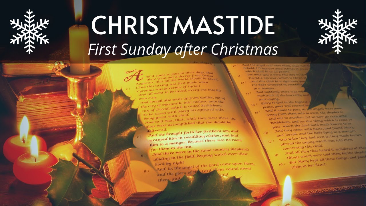 First Sunday after Christmas Service YouTube