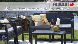 Slaapkamer hurken Betrokken Allibert Delano/Dana lounge Set with table Assembly video - YouTube