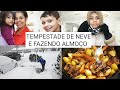 NEVE O DIA TODO E FAZENDO ALMOÇO SIMPLES E DELICIOSO/ ROTINA  ESTADOS UNIDOS