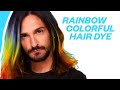 HOW TO ROCK A RAINBOW HAIR | Easy Hair Dye Tutorial &amp; Hair Transformation