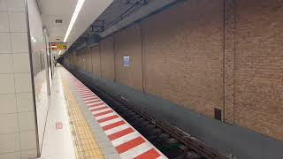 阪神1000系1252F 快速急行 神戸三宮行き ドーム前駅到着