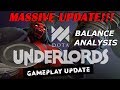 MASSIVE Balance Changes!!! Analysis and Meta Speculation | Dota Underlords