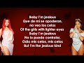 Bebe Rexha, Natti Natasha, Doja Cat - Baby, Im Jealous Remix (Lyrics/Letra)