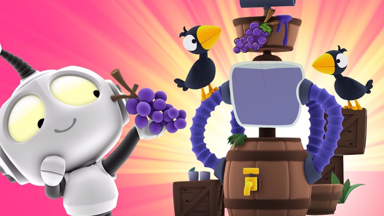 ⁣Rob the Robot & the Grape Juice Treat | Cartoon Animation Series