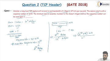 Computer Networks: TCP Header Analysis (Question 2) | GATE | COMPUTER SCIENCE ENGINEERING