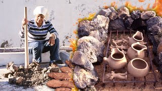 Amasando BARRO con los PIES: el origen de la CERÁMICA PRIMITIVA. Técnica ancestral SIN MÁQUINAS