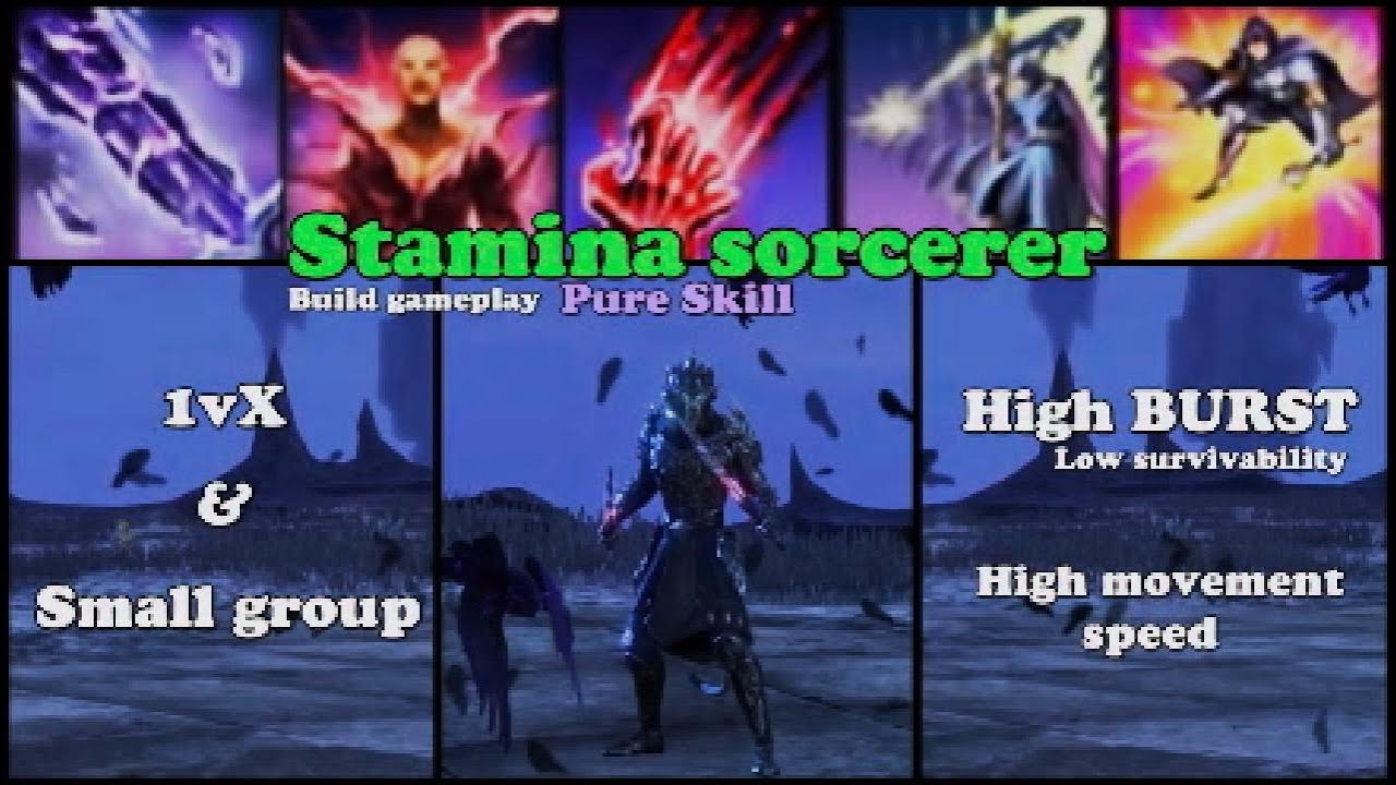 Eso Stamina sorcerer PvP Build Gameplay - 