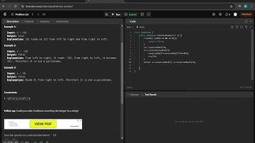 Leetcode Problem-Solving Journey: Checking Palindrome Number in Java (No Commentary)