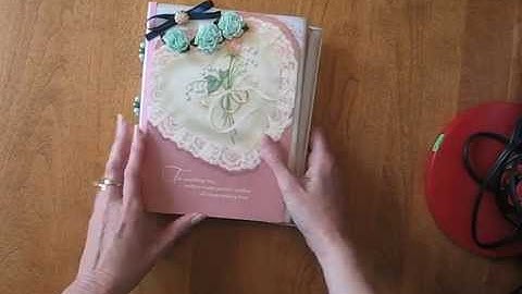 Beaded Scrapbook Mini Album Wedding Greeting Card Holder (Tutorial available)