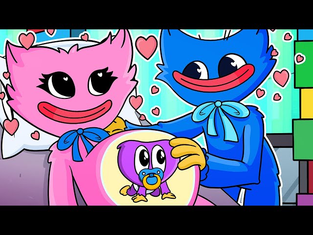 HUGGY WUGGY and BABY HUGGY SAD Story - Cartoon Animation (Poppy Playtime) class=