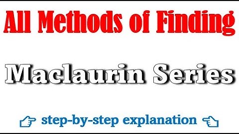 Maclaurin series 🔥 How to find Maclaurin series for a function #maths #series #tips