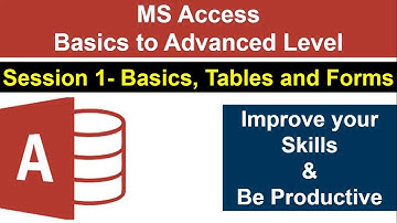 MS Access Basics to Advanced|Session 1| The Basics, Tables and Forms| #access