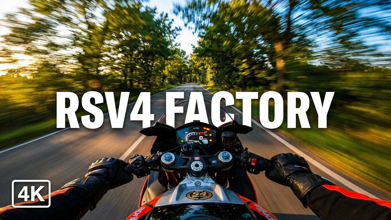 APRILIA RSV4 FACTORY | ENGINE SOUND ONLY | CINEMATIC | POV | AKRAPOVIC