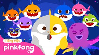 Baby Shark du du 🌈 Màu sắc của Cá Mập Con biến đâu mất rồi? + Tuyển tập | Pinkfong Nhạc thiếu nhi