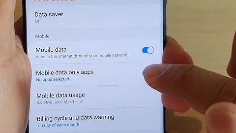 How to Enable / Disable Mobile Data Only Apps on Galaxy S20 / Ultra / Plus