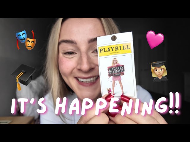 vlog: prepare for LEGALLY BLONDE with me🤭