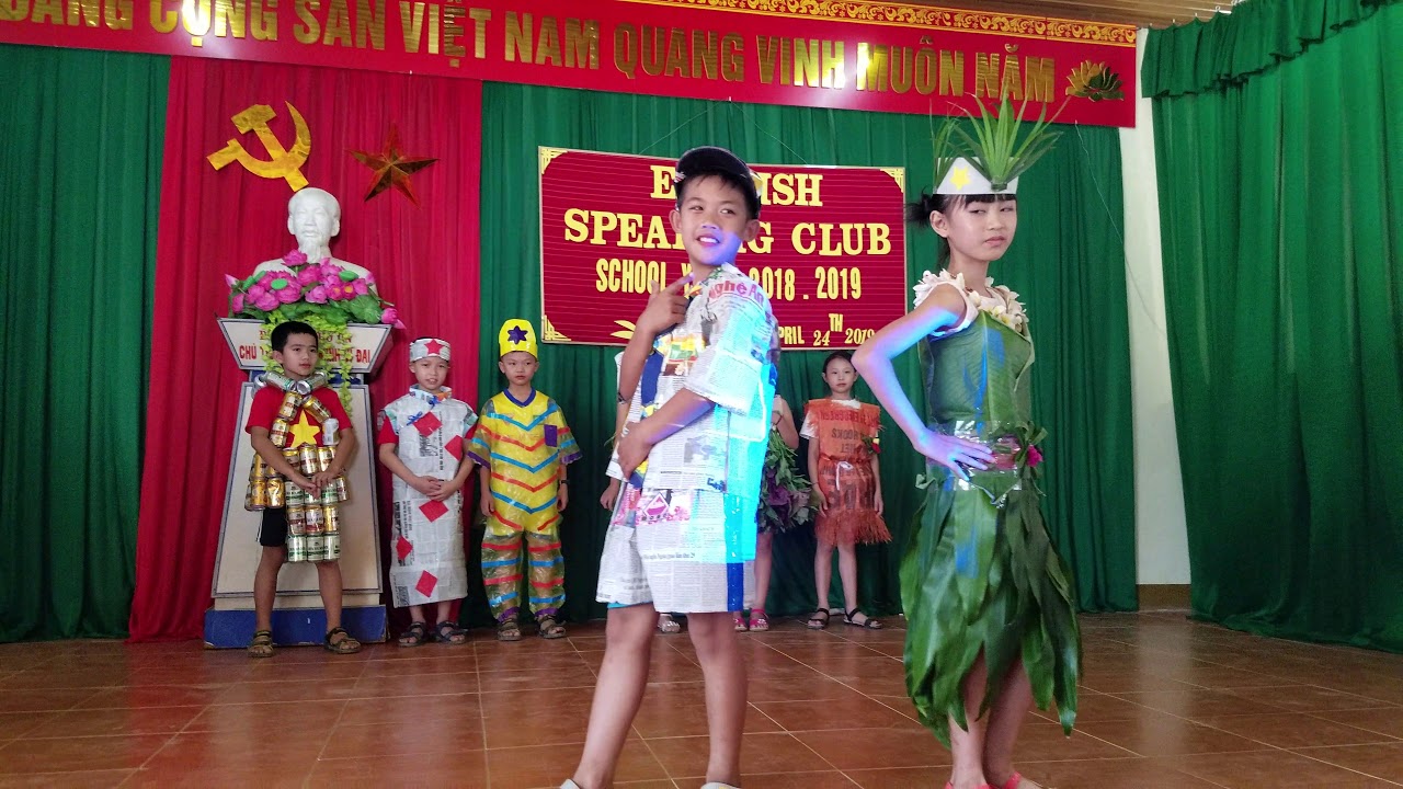 Thời  trang tái chế TIỂU HỌC  TÂN AN