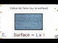 Comment calculer l'aire d'un rectangle