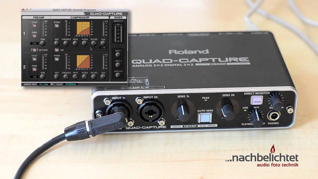 Das Beste Usb Audiointerface Unter 200 Roland Ua 55 Quad Capture