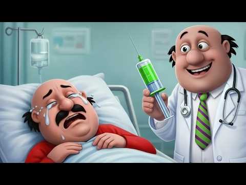 Aaj Mangalwar Hai moto ko Bukhar Hai | Hindi Rhyme for Kids चूहे को बुखार है | Motu Patlu | Part 104