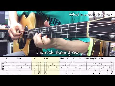 What a wonderful world (Acoustic guitar solo) - Louis Armstrong