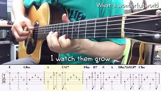 What a wonderful world (Acoustic guitar solo) - Louis Armstrong
