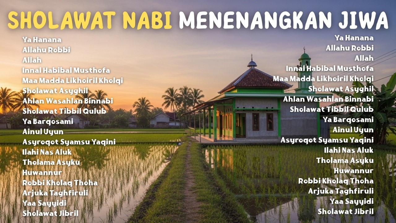 Ya Hanana, Allahu Robbi | Sholawat Nabi Merdu Penenang Jiwa 💚 | Musik Religi Adem