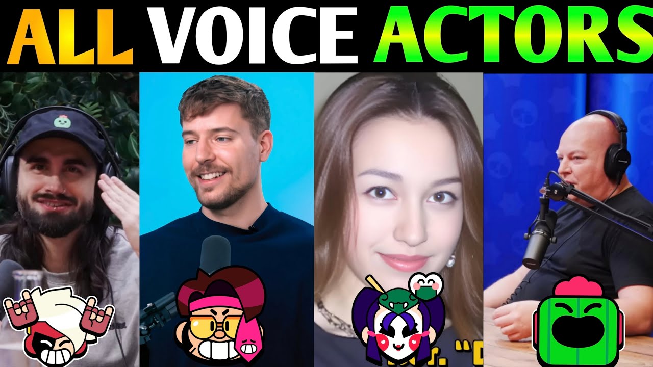 Все Актеры Озвучки в Бравл Старсе | Кадзе и Джэ Ён (Обнова)