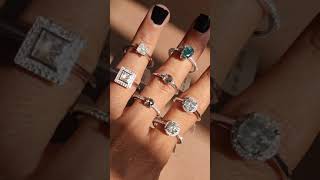 Salt and pepper diamond ring collection, 14k gold ring, engagement Ring, wedding ring, gift ring Salt and pepper diamond ring collection, 14k gold ring, engagement Ring, wedding ring, gift ring