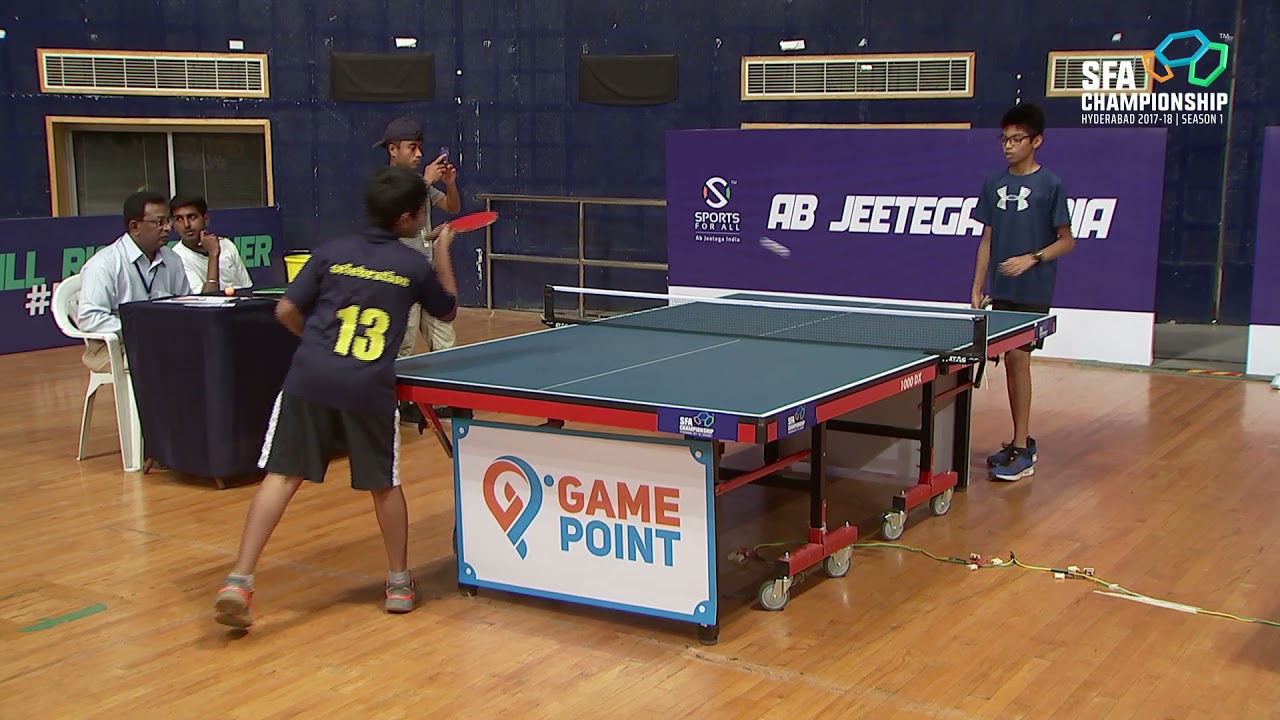 Table Tennis Boys U 12 Semi Final SFA Championship Hyderabad YouTube