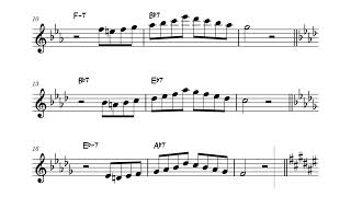 John Coltrane - Patterns (excerpt from the book of the same name) Sheet Music, Noten, partitura