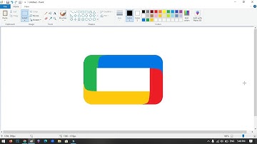 How to draw the Google TV icon using MS Paint | How to draw on your computer