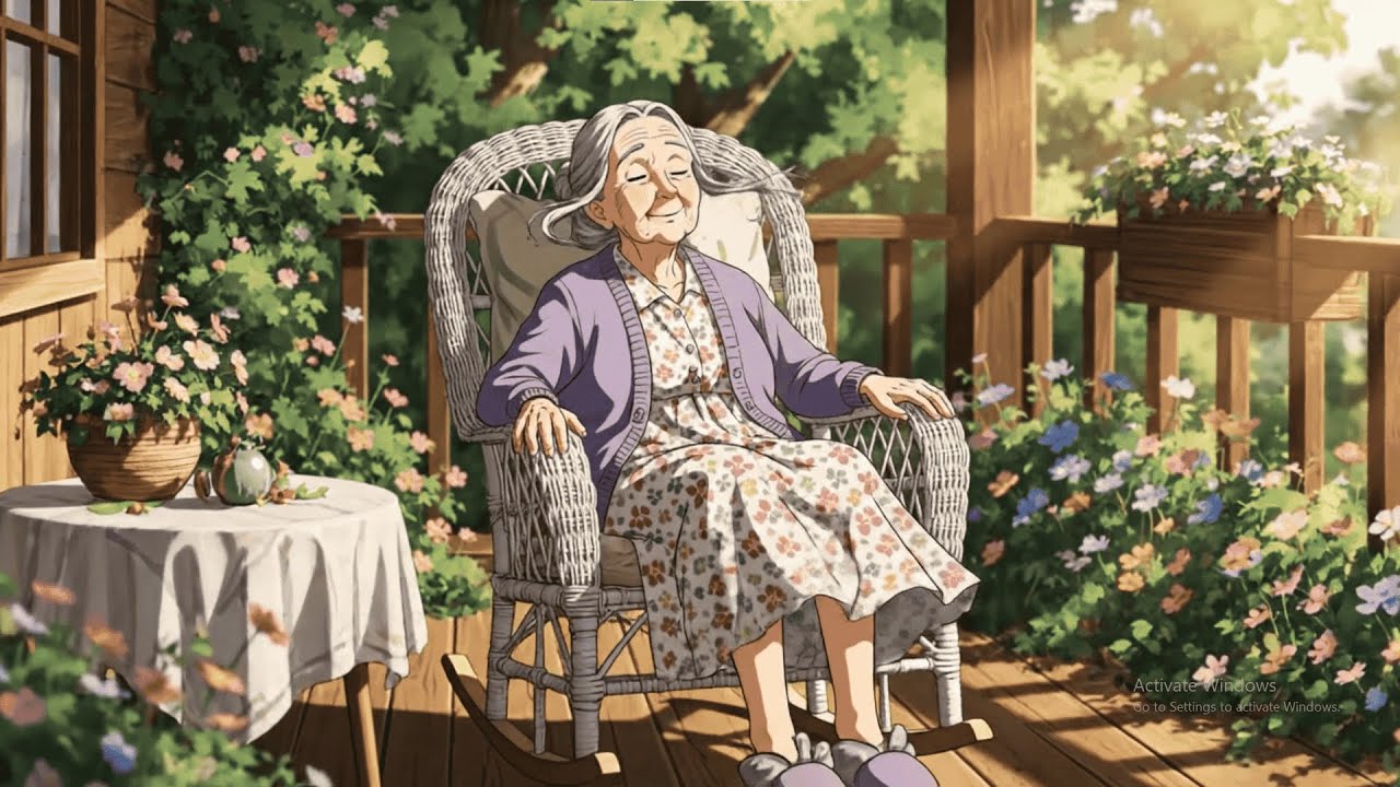 “Living with grandma and taking care of her in a small cottage 👵🏻🏚 | Studio Ghibli Style”