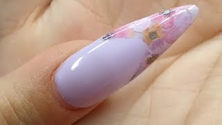 : Easy transfer foil design nail hack #short