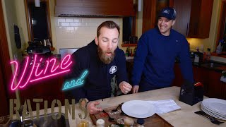 Spanish MRE Squid! | Wine and Rations | Sean Buck Rogers and Andy Stumpf