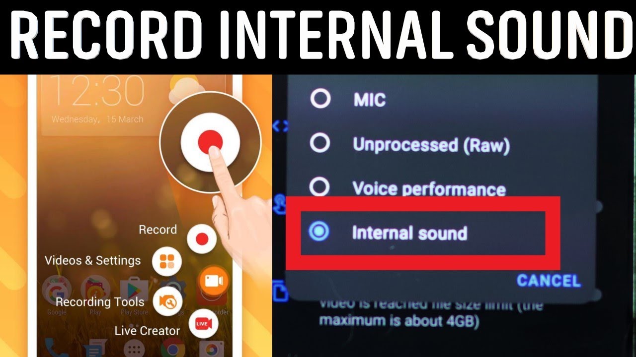 screen record with sound screen record with sound