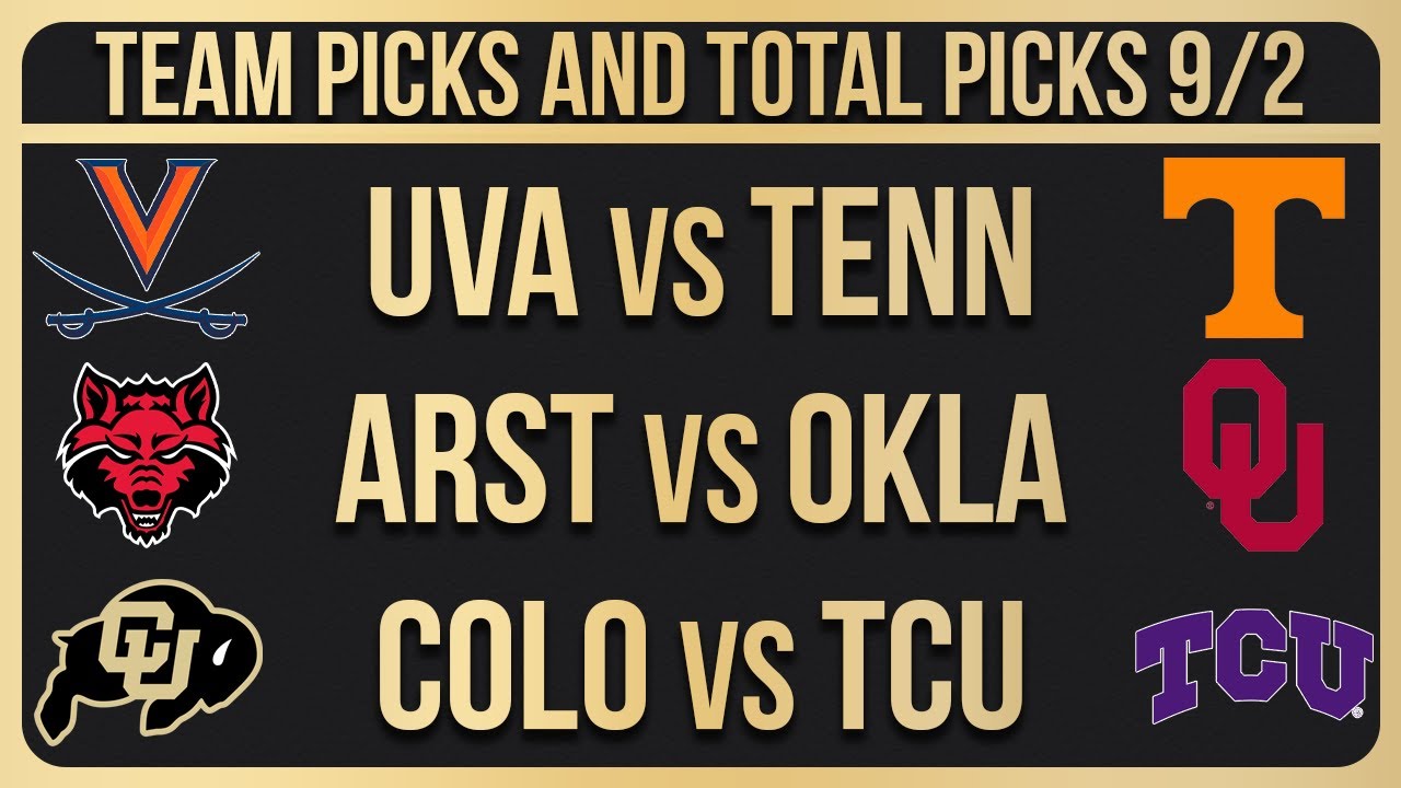 FREE College Football Picks Today 9/2/23 NCAAF Week 1 Betting Picks and ...