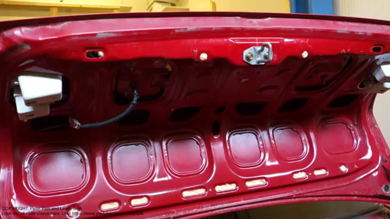 How to repair loosen rear register plate light in car YouTube