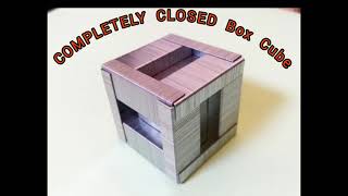 The Perfect Staples Cube Box l all 6 sides Closed with 18 Staple Pins l Craft stapler