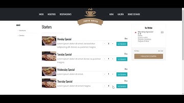 Sitio web para Restaurantes con pedido online