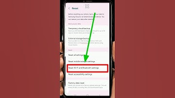 How to Reset WiFi and Bluetooth Settings in Samsung Galaxy #shorts