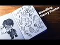 ✏️ Doodling a tema Harry Potter per il tuo diario! 🧙‍♂️✨