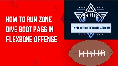 How to Run Zone Dive Boot Pass #flexbone #tripleoption #coaching