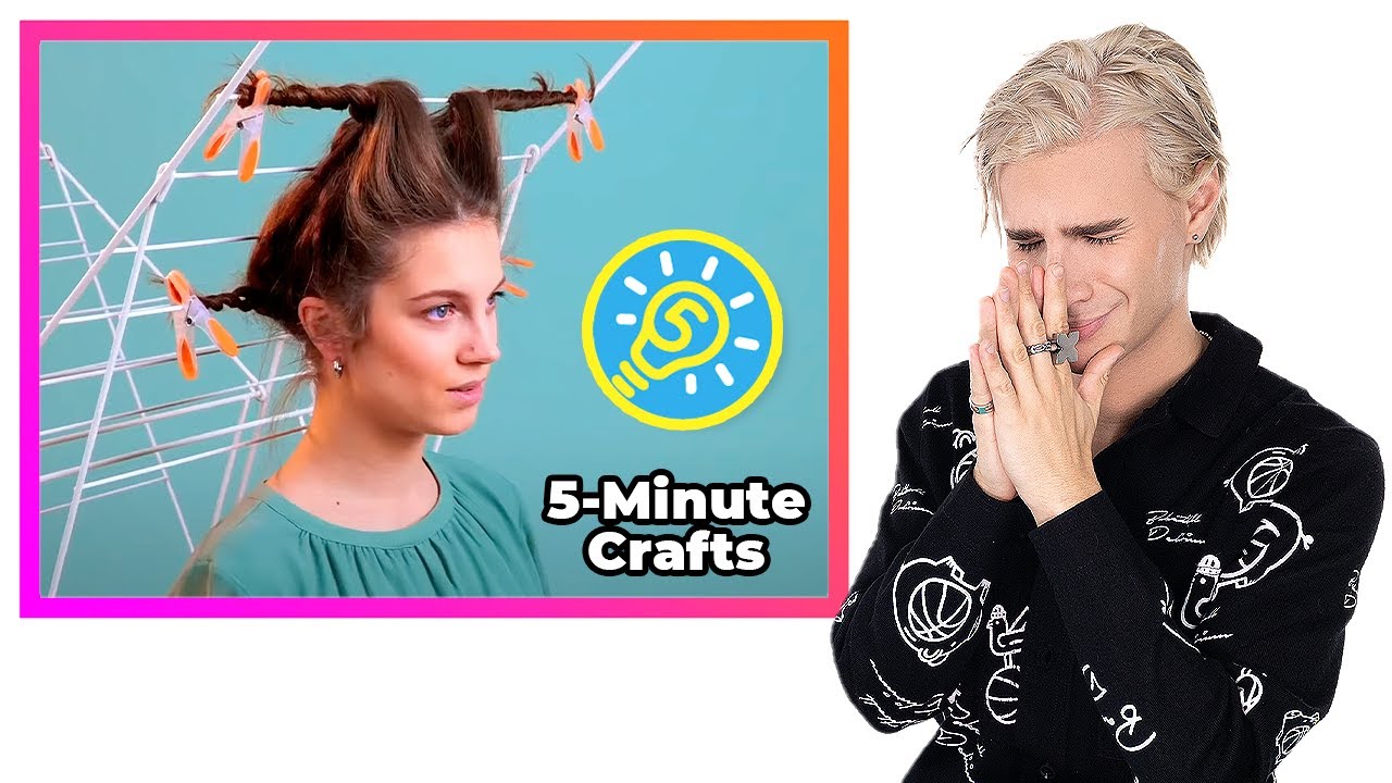 Hairdresser Reacts To Ridiculous 5-Minute Crafts Hair Hacks