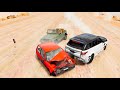 BeamNG Drive - Cars vs RoadRage (Range Rover Mansory)