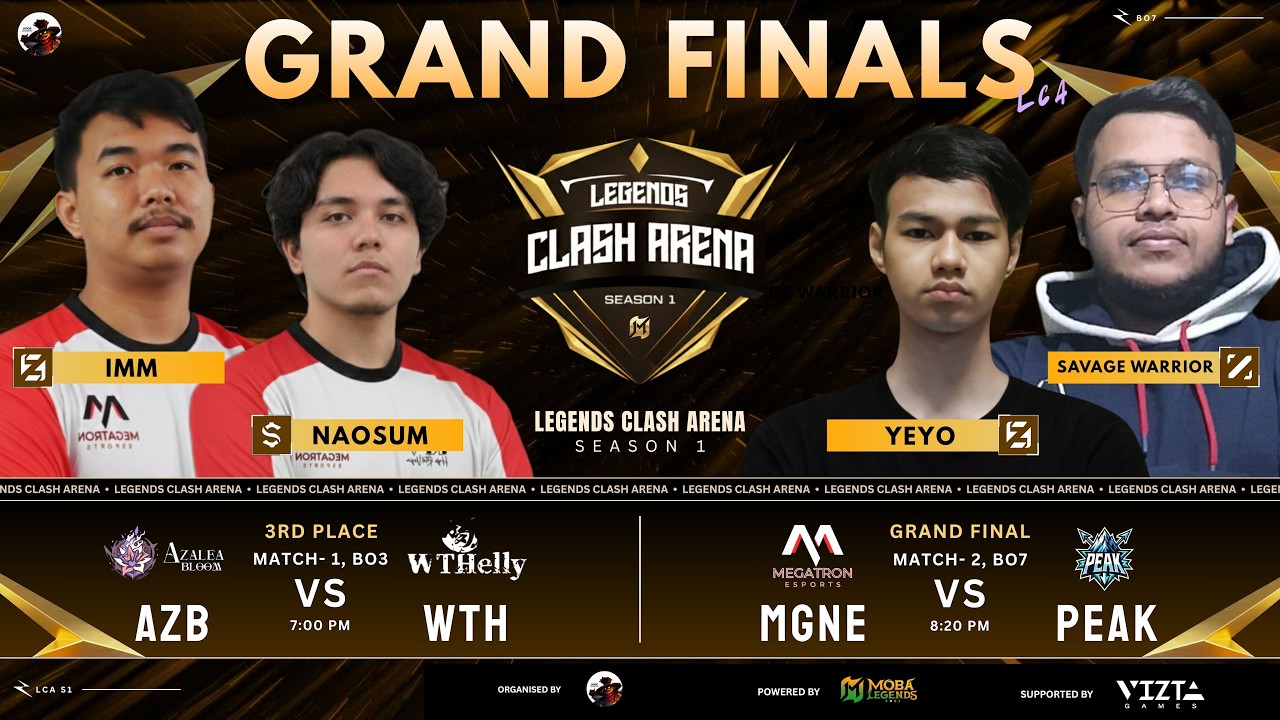 🏆 LEGEND CLASH ARENA Season I – GRAND FINALE LIVE 🔥 | Ultimate 5v5 Showdown | Champion Decider